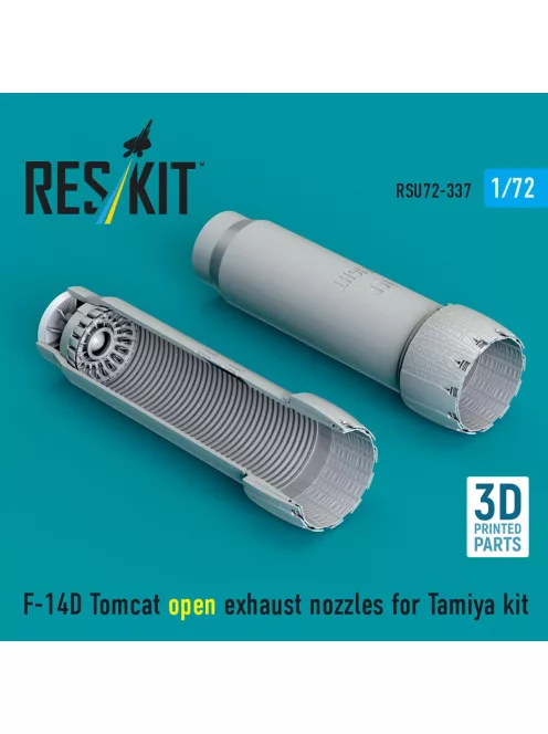 Reskit - F-14D Tomcat open exhaust nozzles for Tamiya kit (3D Printed)