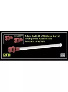   Rye Field Model - Upgrade set 7,5 cm KwK 40 L/48 metal barrel w/3D
