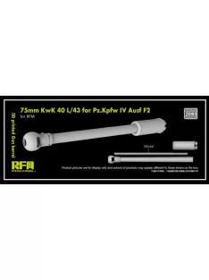   Rye Field Model - 3D print.Gun barrel 75mm KwK 40 L/43 Pz.Kpfw.IV F2