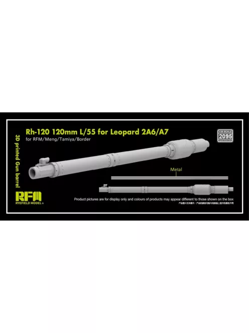 Rye Field Model - 3D print.Gun barrel Rh-120 120mm L55 Leopard 2A