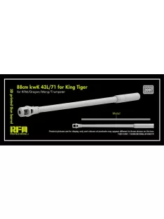   Rye Field Model - 3D print.Gun barrel 88mm kwK 43L/71 for King Tiger
