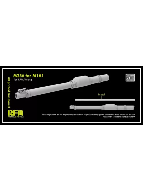 Rye Field Model - 3D print.Gun barrel M256 120mm L/44 for M1A1/M1A2