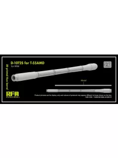   Rye Field Model - 3D print.Gun barrel D-10T2S 100mm L/53.5 f.T-55AMD