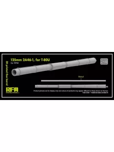   Rye Field Model - 3D print.Gun barrel 125mm 2A46-1 for T-80U f.RFM