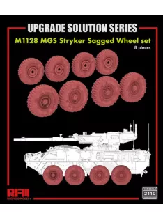 Rye Field Model - M1128 MGS Stryker Sagged Wheel set 8 pcs.
