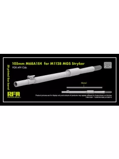   Rye Field Model - 3D print.Gun barrel 105mm M68A1E4 f.M1128 MGS