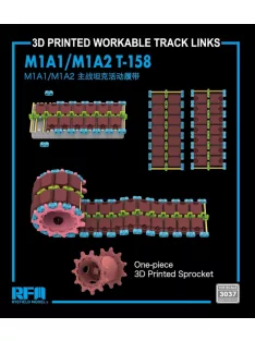   Rye Field Model - 3D Printed work. tracks T-158 w/One-piece Sprocket