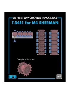   Rye Field Model - 3D Printed work. tracks T-54E1 w/One-pc. Sprocket