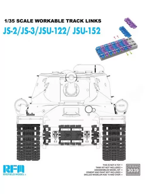 Rye Field Model - Workable Tracks JS-2 (Plastic) JS- JSU-