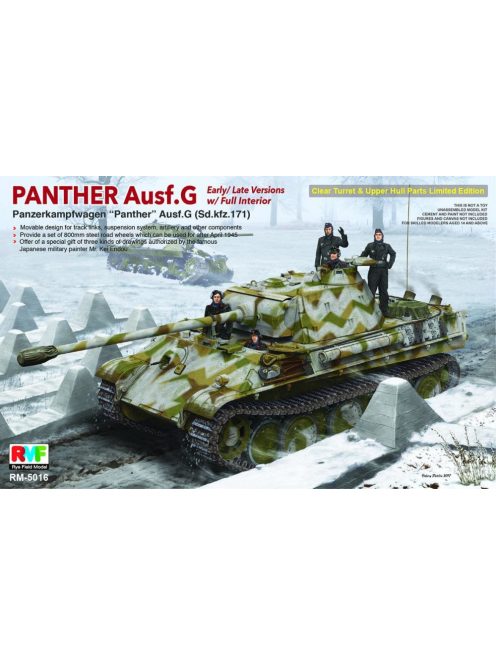 Rye Field Model - Panther Ausf.G W/Interior Limited Editio Mit Inneneinrichtung