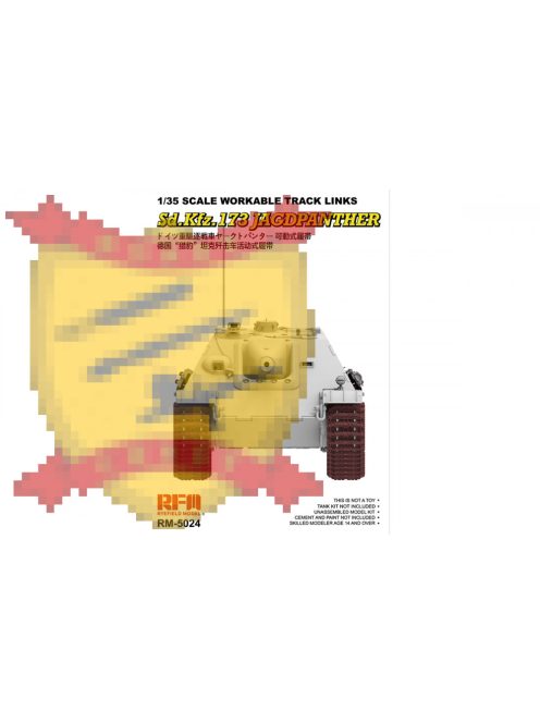 Rye Field Model - Workable Track Links For Jagdpanther