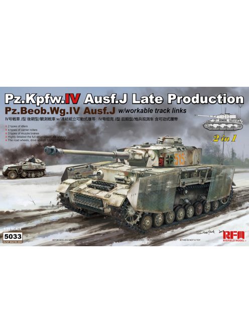 Rye Field Model - Panzer IV Ausf. J late / Pz.Beob.Wg IV Ausf.J 2in1