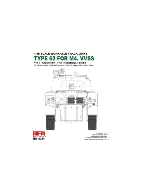 Rye Field Model - Sherman Tracks Type 62 for M4 VVSS