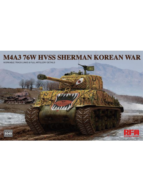 Rye Field Model - M4A3 76w hvss Sherman Korean war