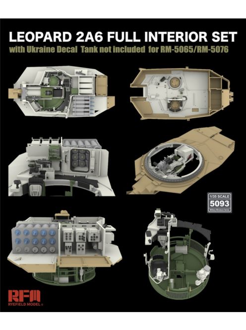 Rye Field Model - Leopard 2A6 Full Interior set + Ukainian Decals