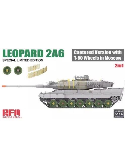 Rye Field Model - Leopard 2A6 Captured Version with T-80 Wheels