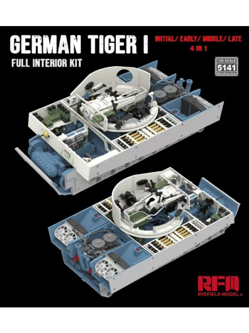 Rye Field Model - Tiger I interior kit: Initial/ Early/ Mid/ Late