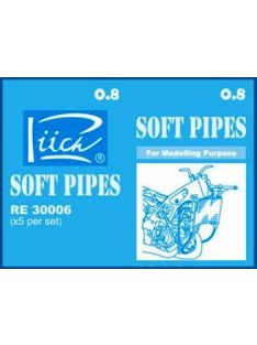 Riich Models - Soft pipes 0,8mm X 200mm 5 pcs