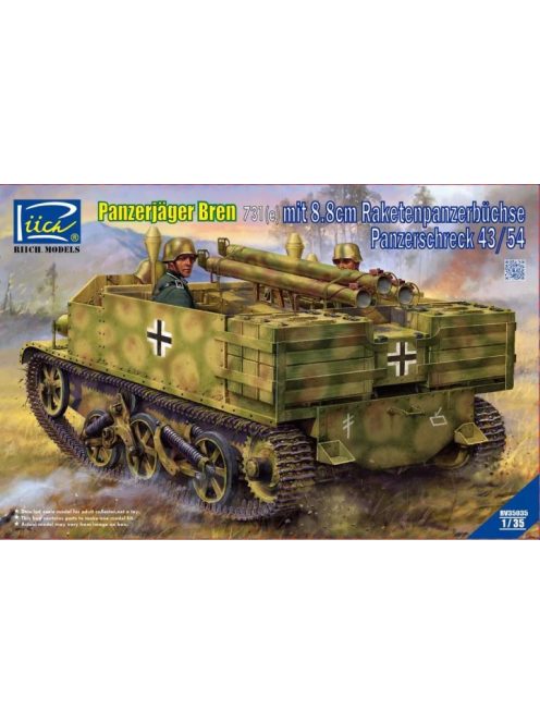 Riich Models - PanzerjĂ¤ger Bren 731(e)mit 8,8cm Raketen -panzerbüchse Panzerschreck 43/54