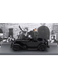   Rio-Models - ALFA ROMEO 1750 TORPEDO SPIDER MILANO 1944 WITH BENITO MUSSOLINI FIGURE BLACK