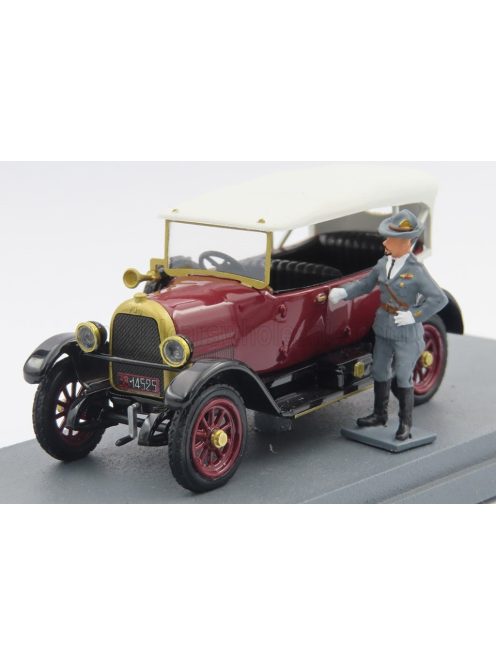 Rio-Models - FIAT 501 FIUME 1919 WITH GABRIELE D'ANNUNZIO FIGURE RED BLACK