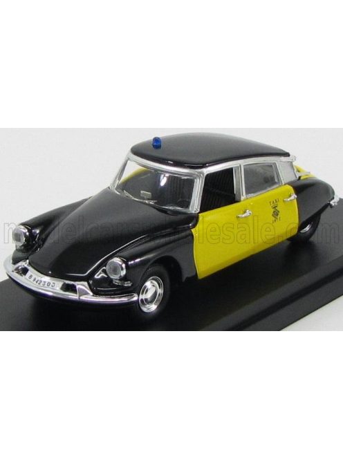 Rio-Models - CITROEN DS19 TAXI BARCELLONA 1969 BLACK YELLOW
