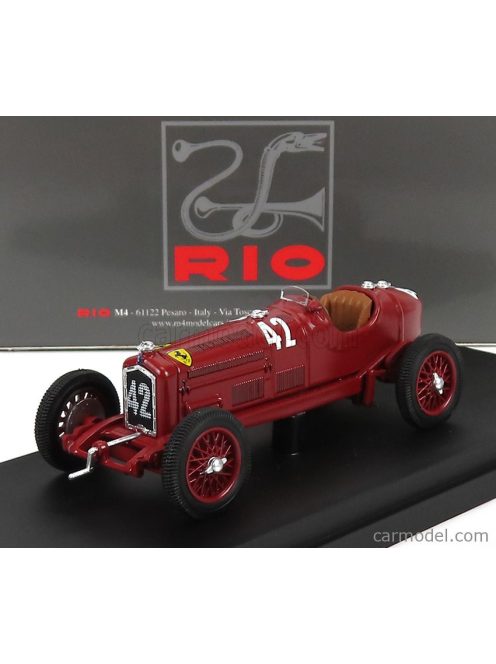 Rio-Models - Alfa Romeo P3 Tipo B N 42 Winner Circuito Del Montenero - Coppa Ciano 1934 Achille Varzi Red