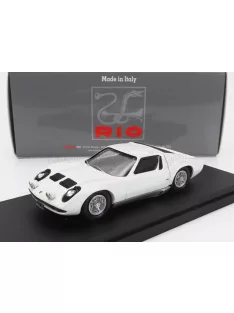   Rio-Models - LAMBORGHINI MIURA P400 1967 - PERSONAL CAR JOHNNY HALLYDAY WHITE