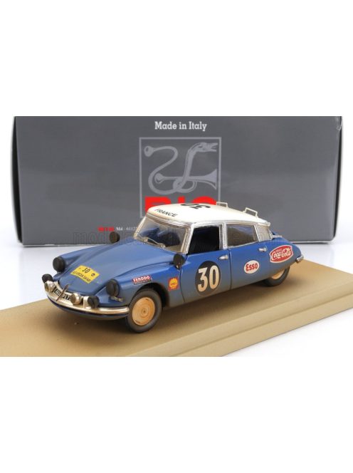 Rio-Models - CITROEN DS19 (dirty and night version) N 30 RALLY EAST AFRICAN SAFARI 1965 BOB NEYRET - JACQUES TERRAMORSI BLUE WHITE