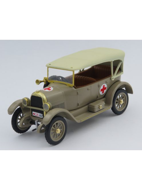 Rio-Models - FIAT 501 TORPEDO CROCE ROSSA AMBULANCE - AMBULANZA COLONIALE 1936 MILITARY GREEN BEIGE
