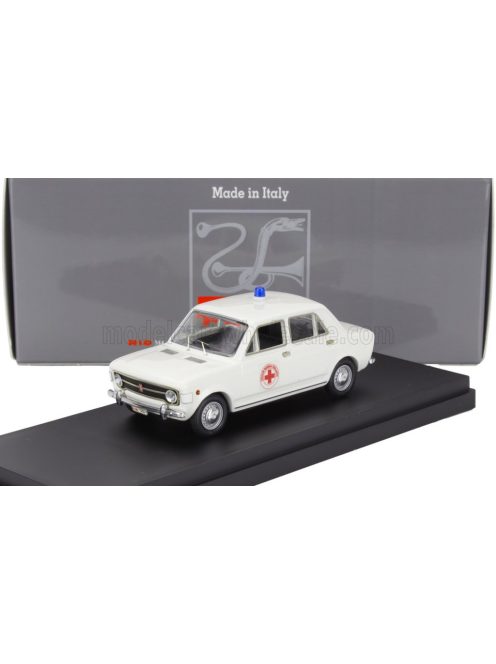 Rio-Models - FIAT 128 C.R.I. CROCE ROSSA ITALIANA AMBULANCE 1970 WHITE