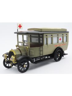   Rio-Models - FIAT 15BL TRUCK AMBULANZA C.R.I. CROCE ROSSA ITALIANA 1911 MILITARY BEIGE