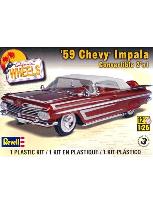 Revell Monogram - 59 Chevt Impala Conv 2n1