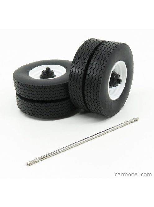 Roadkings - Accessories Set 4X Wheels-Tyres With Axle White Black