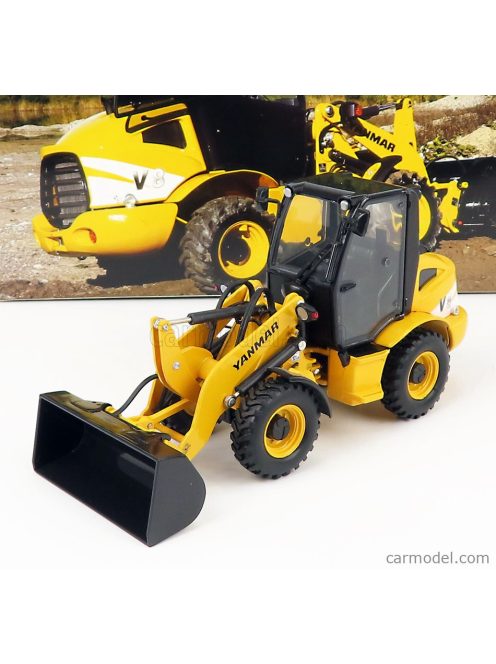 Ros-Model - Yanmar V8 Ruspa Gommata - Tractor Scraper Yellow Grey
