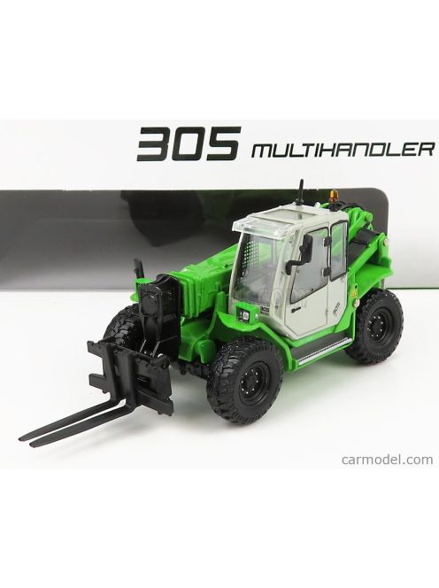 Ros-Model - Sennebogen 305 Multihandler Telescopic Tractor Green Silver