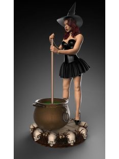 Royal Model - Witch Pinup Girl Halloween