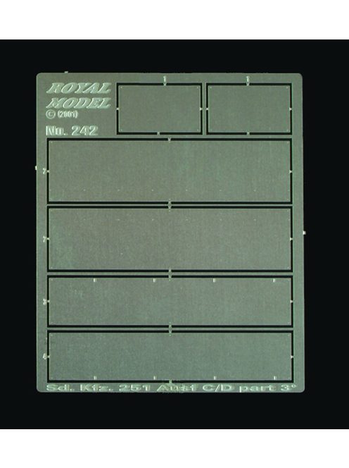 Royal Model - Sd. 251 C/D Interior Armour Plates (for Tamiya kit)