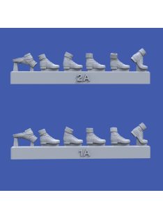 Royal Model - German DAK boots-assorted positions-WWII