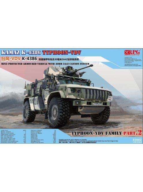 RPG Model - Russian Typhoon VDV K-4386 with 30mm 2A42 cannon
