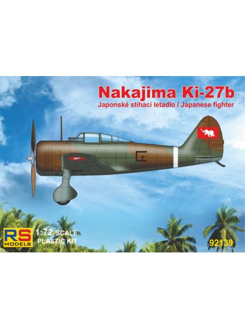 RS Models - Plastikový model letadla 1/72 Ki-27 Thai 3 decal v. for Thailand, China