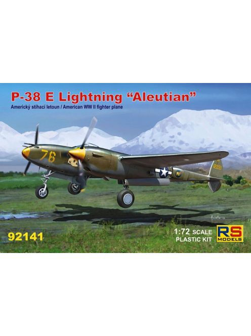 RS Models - Plastikový model letadla 1/72 P-38 E Aleutian 4 decal v. for USA