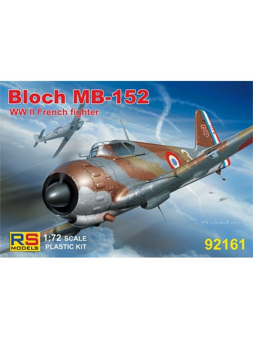 RS Models - Plastikový model letadla 1/72 Bloch MB-152 4 decal v. for France