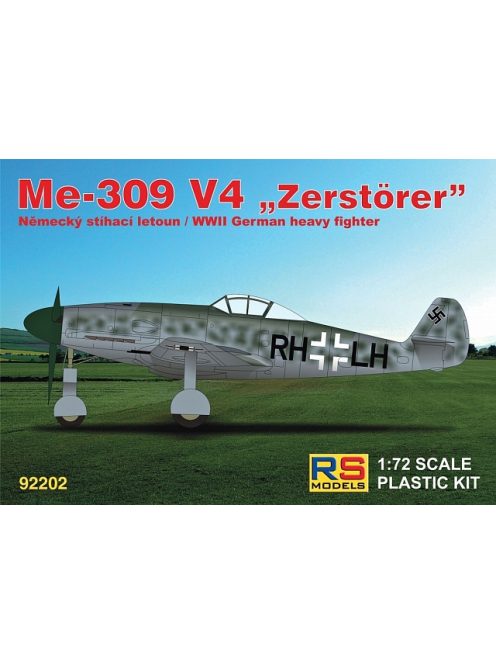 RS Models - Plastikový model letadla 1/72 Messerschmitt 309 V4 4 decal v. for Luftwaffe