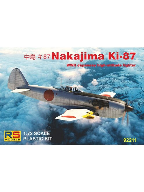 RS Models - Plastikový model letadla 1/72 Nakajima Ki-87-I 4 decal v. for Japan