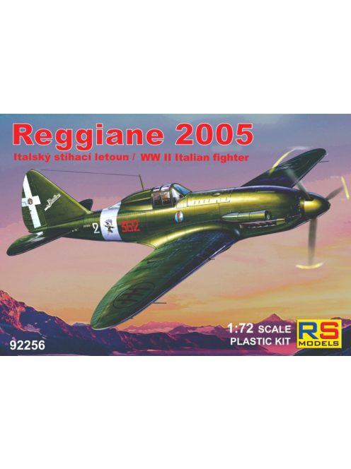 RS Models - Plastikový model letadla 1/72 Reggiane 2005 3 decal v. for Italy, ANR