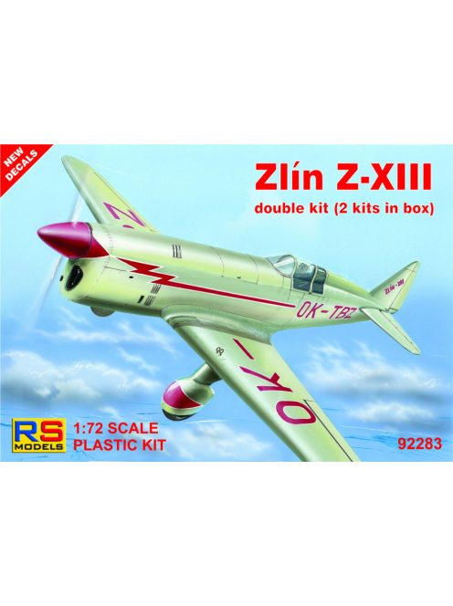 RS Models - 1/72 Zlín Z-XIII "double kit" - 4 decal v. for Czechoslovakia, Yugoslavia