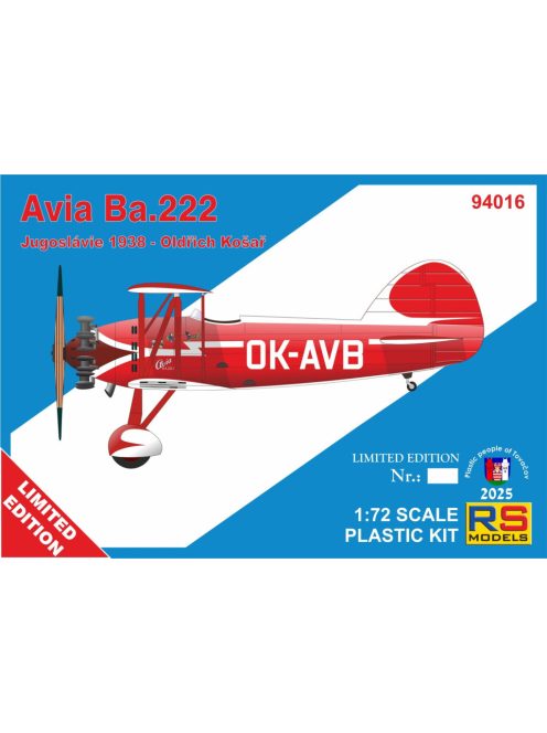 RS Models - 1/72 Avia Ba.222