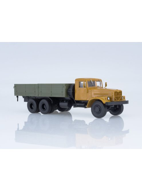 Russiantrucks - Kraz-257B1 Flatbed Truck - Orange-Grey - Russian Trucks