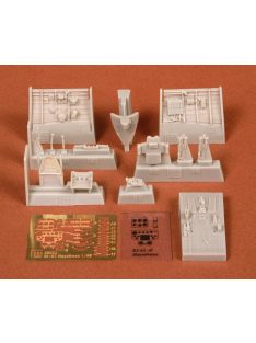   SBS Model - 1/48 Ki-43-II Hayabusa (Oscar) cockpit set - Resin + PE for Hasegawa